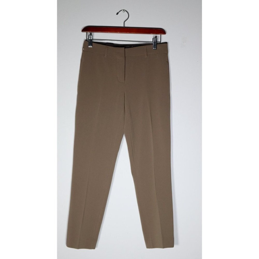 Aritzia T. Babaton Women Beige Size 00 Arthur Cropped Slim Leg Trouser Work Pant